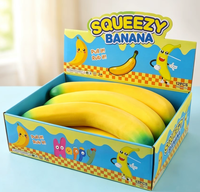 Squishies géants aux fruits, extra doux, à récupération lente, fraise, pêche, banane, jouet sensoriel anti-stress en PU, unisexe