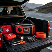 Radio AM/FM/WB de 10000 mAh con Manivela y Función de Carga Solar