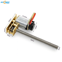 Actionneur linéaire GM1024 avec moteur à engrenages N20, vis mère à filetage M3/M4, commutation par balais, antidéflagrant, pour usage domestique intelligent, avec encodeur