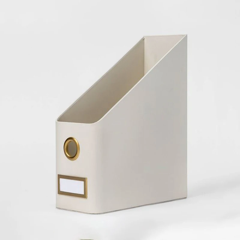 Персонализированная Современная Элегантная настольная цветная бумажная картонная папка А4 для хранения канцелярских принадлежностей/настольных органайзеров