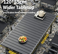 Table pliante portable en acier étanche pour camping, pique-nique, jardin, parc, pêche et repas en extérieur – Grande quantité, prix bas