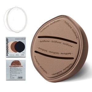Éponge <span class=keywords><strong>de</strong></span> maquillage ultra-douce et épaisse en forme <span class=keywords><strong>de</strong></span> <span class=keywords><strong>guimauve</strong></span>, double usage (humide/sèche), pour fond <span class=keywords><strong>de</strong></span> teint, couleur café - Product Image 1