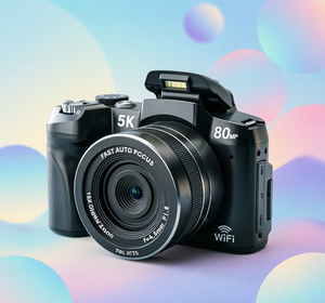 <span class=keywords><strong>Appareil</strong></span> <span class=keywords><strong>photo</strong></span> compact ultra-fin 5K 80MP avec écran HD 3.0 inclinable, autofocus, Wi-Fi, fonction time-lapse et éclairage LED pour la photographie - Product Image 1