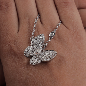 สร้อยคอเพชรเลี้ยงในห้องปฏิบัติการสำหรับผู้หญิง เงิน ทอง 10K 14K 18K เครื่องประดับหรูหรา ดีไซน์สวยงาม ของขวัญสุดพิเศษ - Product Image 4