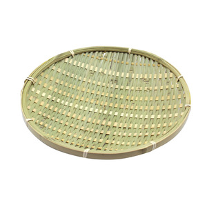 ถาดเสิร์ฟไม้ไผ่ลายตาราง ขนาด 23 26 30 ซม. สำหรับใช้ในบ้าน - Product Image 5