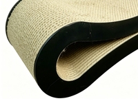 Griffoir pour chat Hourglass à double surface ondulée, cadre noir, surface de griffage double face, lit de repos incurvé pour chat, anti-basculement, protection des griffes