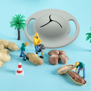 Organisateur de restes pour tout-petits lavable et résistant aux hautes températures, thème spatial amusant, essentiels pour bébé, bac à mastications portable pour extérieur - Product Image 2