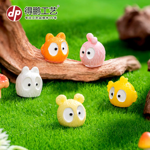 Figuras de animales Dp, mini decoraciones de resina para decoración del hogar, adornos artesanales de estilo de dibujos animados - Product Image 3
