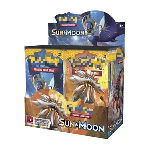 많은 종류의 360/324pcs 36 팩 Pokermon 부스터 박스 카드 세트 트레이딩 카드 게임 보드 게임 대 포켓몬을위한 카드