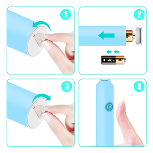 Brosse à <span class=keywords><strong>dents</strong></span> électrique pour enfants, nettoyeur sonique à 6 modes, fonctionne avec des piles AA, design étanche IPX7, rappel <span class=keywords><strong>de</strong></span> 30 secondes, kit <span class=keywords><strong>de</strong></span> 2 têtes <span class=keywords><strong>de</strong></span> brosse - Product Image 5