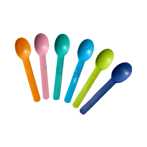 맞춤형 로고 일회용 아이스크림 스푼 생분해성 옥수수 전분 CPLA 소형 디저트 친환경 긴 손잡이 요거트 스푼 - Product Image 4