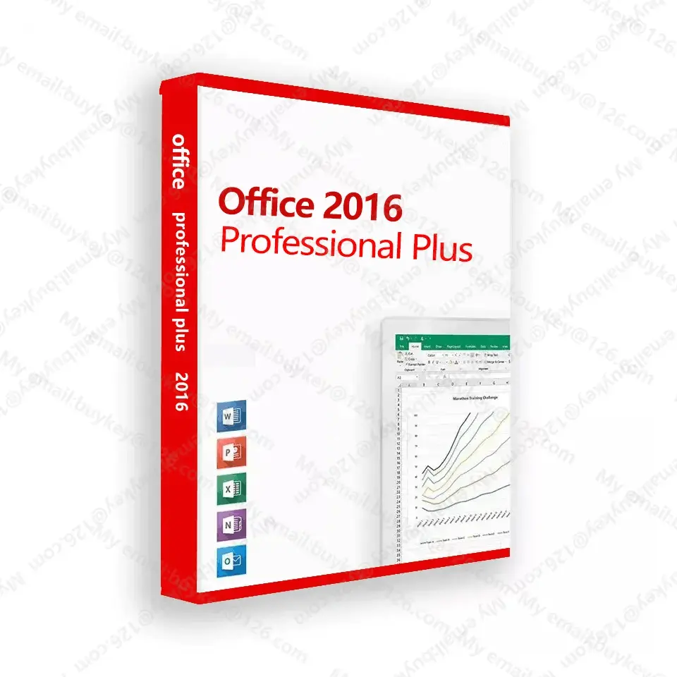 MS Office 2016 pp 100% online attivazione 5pc 2016 ufficio pro plus chiave 5pc