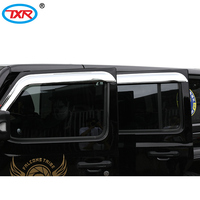 Visière de porte chromée pare-soleil pare-soleil pare-pluie fenêtre déflecteur fenêtre visière pour JEEP WRANGLER JL 2018