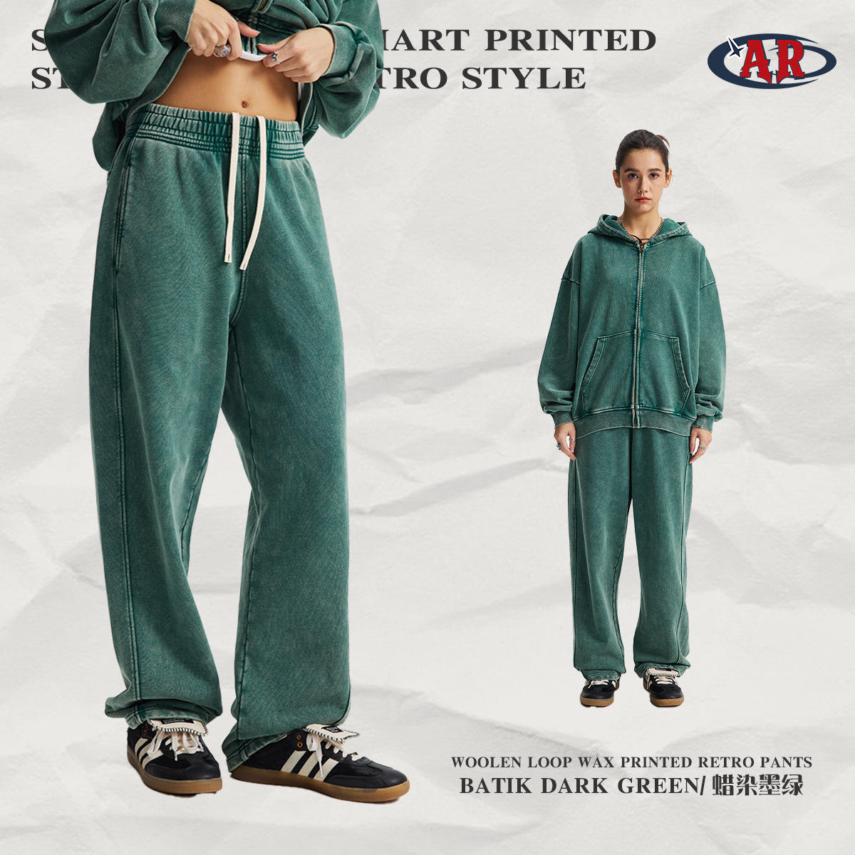 K05กางเกง-ค้างคาวสีเขียวเข้ม