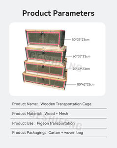 Cage à pigeons de course de haute qualité en bois, cage à oiseaux multi-tailles pliable, cages à pigeons à vendre - Product Image 5