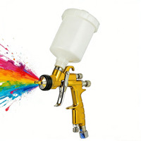Pistola de Pulverización ROKO MINI WS400 1.0mm LVLP para Repintado Automotriz, Certificación OEM CE, Alimentación por Gravedad, para Reparación y Pintura de Automóviles