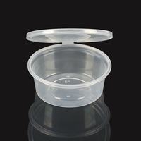 Restaurant Teller Sauce Cup Deckel Dessert Cups Home Küche Lagerung klare Plastik box für Sauce Home Küche Plastik Sauce Cup
