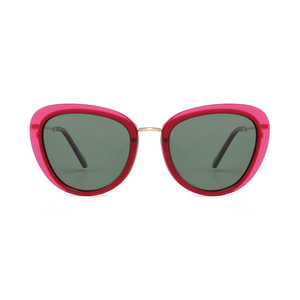 Gafas de sol tipo ojo de gato para mujer, lentes degradadas con montura completa, protección UV 100%, protección solar para adultos - Product Image 6