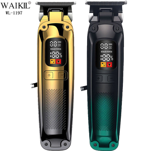 Cortadora de pelo inalámbrica recargable con pantalla LED más vendida OEM de fábrica, cortadora de pelo de bajo ruido - Product Image 1