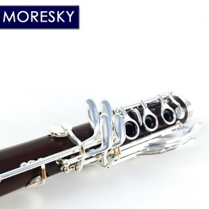 MORESKY Clarinette en bois de Mopane/Roes, accordage en Do, 18 clés, plaqué argent MC6812 - Product Image 5