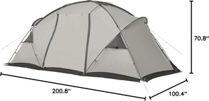 Carpa <span class=keywords><strong>de</strong></span> <span class=keywords><strong>4</strong></span> Estaciones OEM con Orificio <span class=keywords><strong>para</strong></span> Estufa, Ligera, Impermeable 3000mm, Ideal <span class=keywords><strong>para</strong></span> Campismo, Senderismo y Montañismo en Invierno - Product Image 5