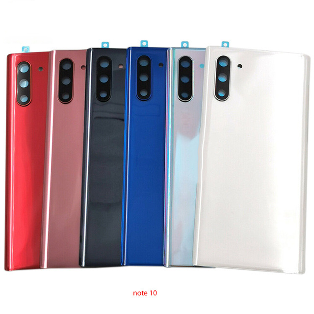 For Samsung Galaxy Note 10 Plus Note 10+ N970 N976 Back Glass Battery Cover Rear Door Housing Replacement
