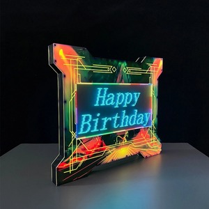 Papan Tanda LED Marquee Ramah Lingkungan Sekali Pakai dengan Logo Kustom untuk Klub Malam dan Bar, Rak <span class=keywords><strong>Display</strong></span> Pesan Digital - Product Image 6