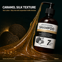 Shampo Truffle Hitam Grosir 500ml Cair Organik 8-in-1 Penambah Volume Anti Ketombe Asam Amino Perawatan Kulit Kepala Herbal Bernutrisi