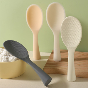 Cuillère à riz en silicone, résistante à la chaleur, antiadhésive, pour cuiseur à riz, ustensile de cuisine de qualité alimentaire - Product Image 1