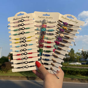 12 pz/set bohemien multicolore braccialetto gioielli Set etnico casuale morbido argilla frutta perline animale per le donne gioielli regali di compleanno - Product Image 6