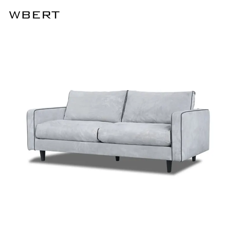 WBERT Fábrica de móveis para sala de estar moderna por atacado, sofá nórdico para casa, hotel, apartamento, quarto, tecido, sofá