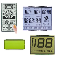 Affichage LCD de segment STN à 7 segments à 8 chiffres pour testeur de température et cuisinière à induction Affichage de la date LCD segmenté