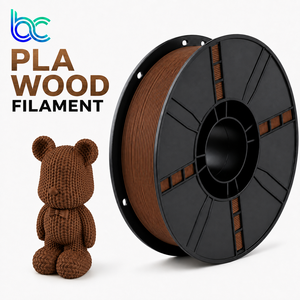 Filament PLA bois Becreative, <span class=keywords><strong>prix</strong></span> usine, 1,75 mm, 1 kg, aspect bois réaliste, toucher lisse, faible odeur, pour imprimantes 3D FDM et moulage - Product Image 1