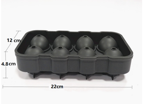 8-Color Silicone Ice Cube Tray Mold Ball Shaped Ice Ball <b>Maker</b> with Lid for Food Whiskey Chocolate for Ice <b>Cream</b> Tools - Product Image 2
