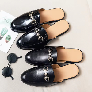 Chaussures d'été classiques pour hommes en cuir PU, talon antidérapant, confortables, respirantes, anti-odeur, semelle extérieure en caoutchouc Evergreen, bout fermé, livraison gratuite - Product Image 1