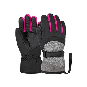 Gants de ski et de snowboard pour femmes, chauds, coupe-vent, imperméables, en polyester, à doigts entiers, pas chers - Product Image 4