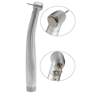 Proveedor Dental de fábrica Botón pulsador Tres pulverizadores LED Pieza de mano de alta velocidad Turbina de aire Pieza de mano dental 4 orificios para <span class=keywords><strong>dentista</strong></span> - Product Image 4