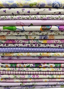 Nueva tela estampada de sarga de algodón puro con diseño floral multicolor, lista para usar en patchwork y confección de ropa de cama. - Product Image 6
