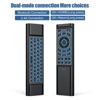 M3 Air Mouse télécommande vocale intelligente rétroéclairée MX3 2.4G clavier sans fil 6Axi Gyro pour Smart TV Android Box Mini PC projecteur