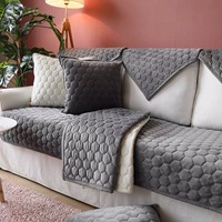 Vente directe d'usine bon marché fauteuil matelassé en flanelle douce charmantes housses de canapé housses de pantoufles