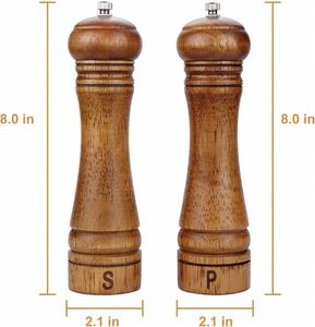 Wooden Salt Spice Mill <b>Grinder</b> Set Salt and <b>Pepper</b> Shaker Set Acacia Wood Salt <b>Pepper</b> Mill <b>Grinder</b> - Product Image 2