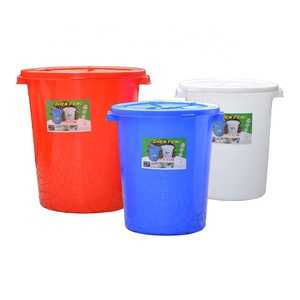 Heavy Duty Cheap Durable Round Pp Material Plastic Barrel Pail Drum Large Capacity Plastic Water Bucket With Lid