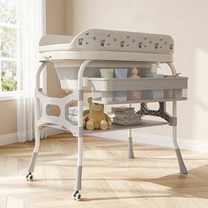 <span class=keywords><strong>Table</strong></span> à <span class=keywords><strong>langer</strong></span> 3 en 1 en gros, station de soins et de bain, pliable et réglable en hauteur. - Product Image 3