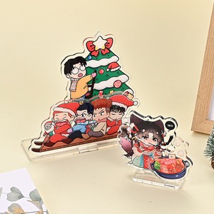 สแตนดี้อะคริลิคการ์ตูนโดกิ แบบใส ตกแต่งธีมคริสต์มาส  รูปตัวการ์ตูนอนิเมะแบบกำหนดเองได้ - Product Image 1