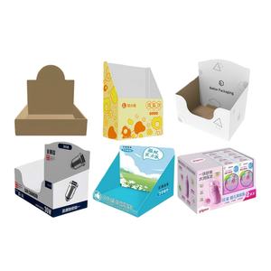 핫 세일 사용자 정의 로고 인쇄 판지 선반 준비 제품 소매 포장 종이 카운터 디스플레이 상자 포장 상자 - Product Image 1