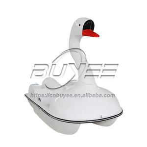 Nouveau bateau cygne en fibre de verre pour 2 personnes équipement de jeu <span class=keywords><strong>aquatique</strong></span> de haute qualité bateau à pédales à vendre - Product Image 4