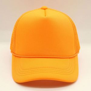 Casquettes de baseball personnalisées en gros d'usine avec logo, casquette trucker sportive en tissu Oxford, casquette snapback unie avec corde, lettres en mousse et maille frontale - Product Image 6