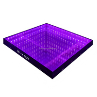 Dalles LED pour piste de danse, étanches IP67, 20W SMD5050, 3D, magnétiques, ABS+verre trempé, lumière du jour 5000K, pour fêtes, mariages, extérieur