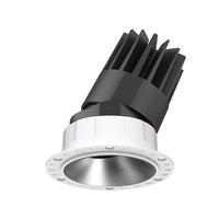 Plafonnier encastré réglable 8W 18W 25W COB sans cadre CCT changeable, downlight LED encastré sans bordure