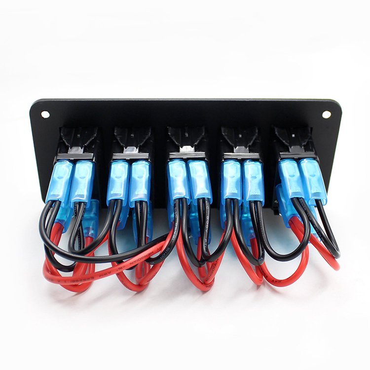 5 Way Rocker Switch 5 Gang Rocker Switch Panel - Waterproof 12V 24V DC